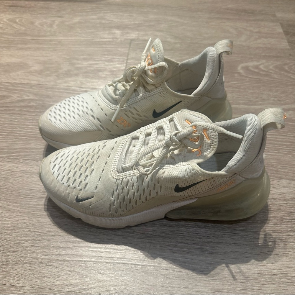 Nike Cream and Black Sneakers
